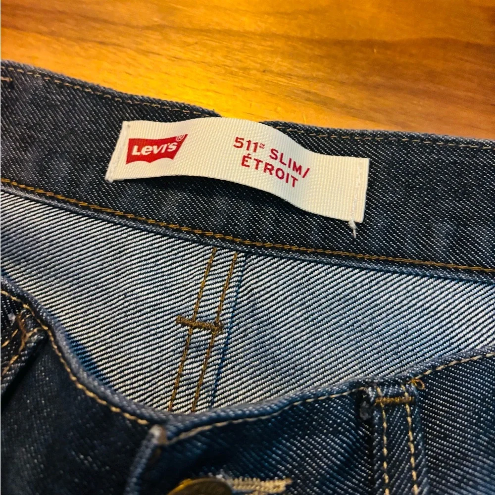 Levi's 511 Slim Fit Jeans W27 L27 (14R) - Dark Blue, Like New - Picture 9 of 10